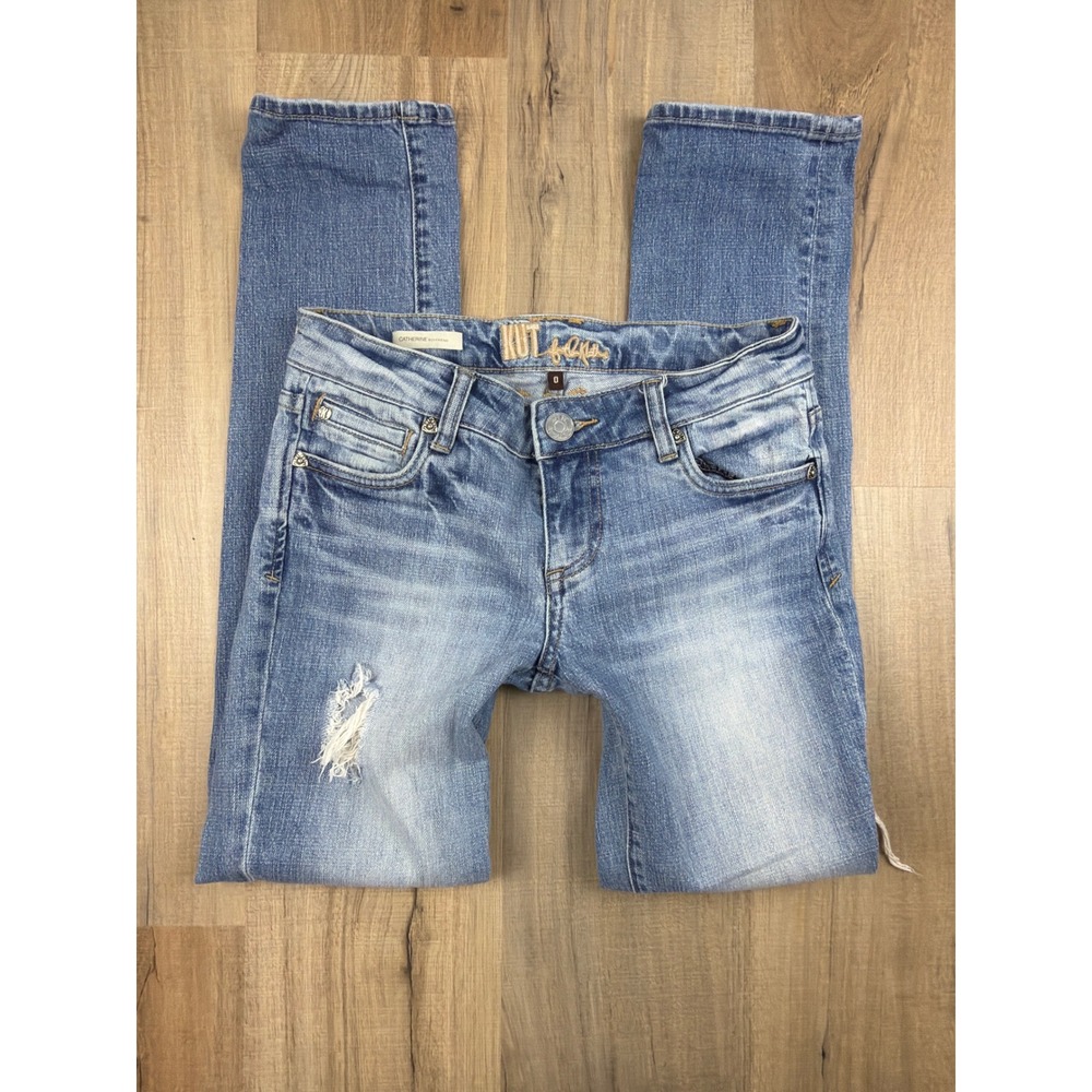 KUT from the Kloth Catherine Boyfriend Distressed Jeans Blue Size 0 KP494MC6